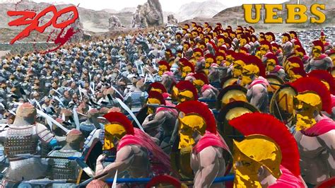 300 Spartans vs 10000 Persians - 300 the Movie BATTLE SCENE RECREATED - UEBS - YouTube