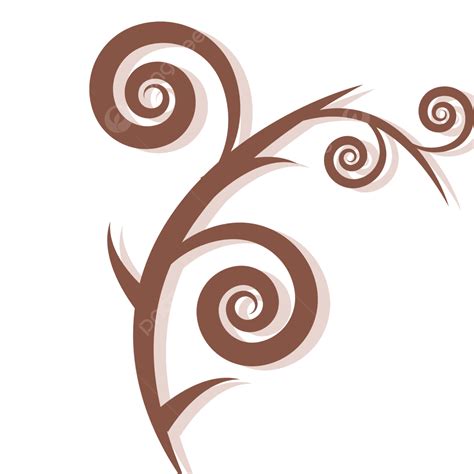 Elegant Brown Vector Art PNG, Elegant Brown Pattern Decorative Element ...