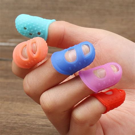 Yesbay 5Pcs Fingertip Breathable Elastic Silicone Strong Construction ...