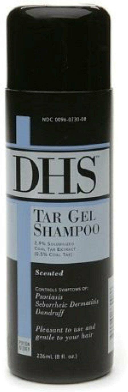 DHS Tar Gel Shampoo Treat Psoriasis & Seborrheic Dermatitis, 8oz, 6 ...