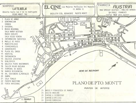 Map of Puerto Montt, 1987 | This port city in Southern Chile… | Flickr