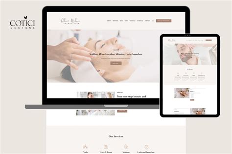 Esthetician Website Template