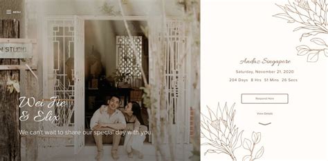 20 Creative Wedding Website Examples - Joy