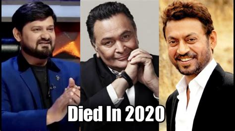 12 Bollywood Stars Died In 2020 - YouTube