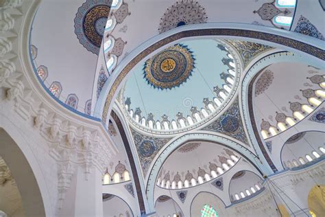 Grand Camlica Mosque Interior, Istanbul, Turkey Stock Photo - Image of detail, islam: 247701460