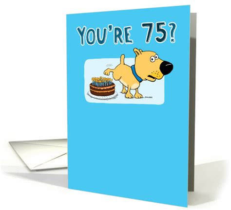 Funny 75th Birthday card (1296286)