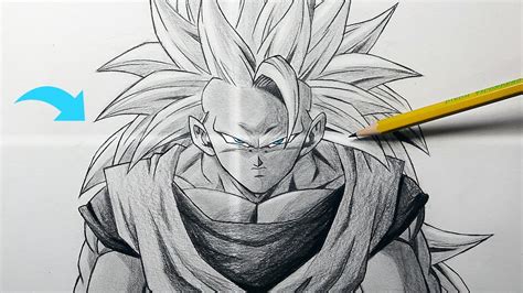 Tutorial: How To Draw Super Saiyan 3 Goku! - Step By Step - YouTube