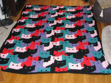 Craft Attic Resources: The Cat Afghan Heads Home