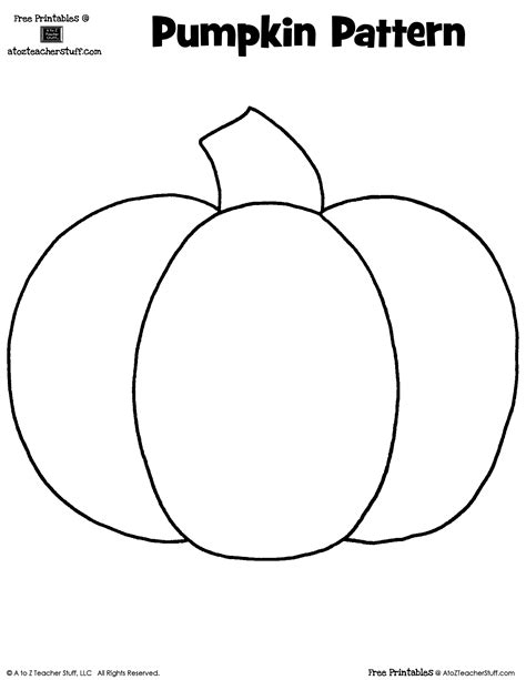 Printable Pumpkin Pattern