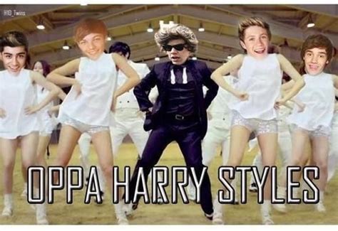 Oppa Harry Styles | Gangnam style, Gangnam style costume, Little ...