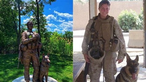 Megan Leavey, CPL (Ret. USMC), & Rex Statue - Rockland Report