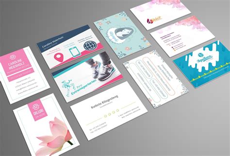Design-Vorlagen für Visitenkarten herunterladen: Word, InDesign | Visitenkarten design ...