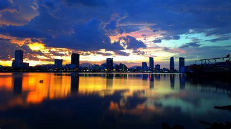 Korea, Seoul, city, Han River, night, buildings, lights wallpaper ...