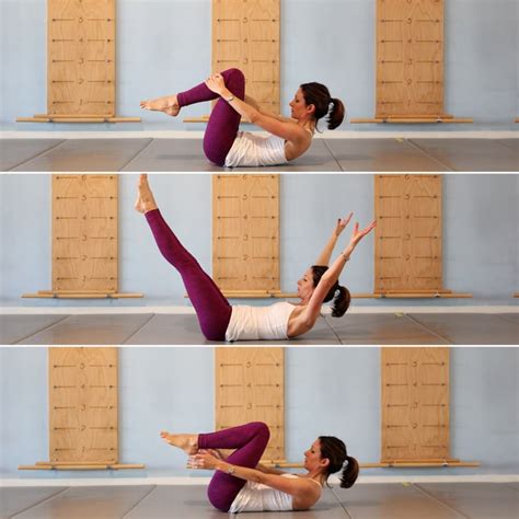 Double-Leg Stretch | Pilates Ab Workout | Series of Five | POPSUGAR Fitness Photo 3