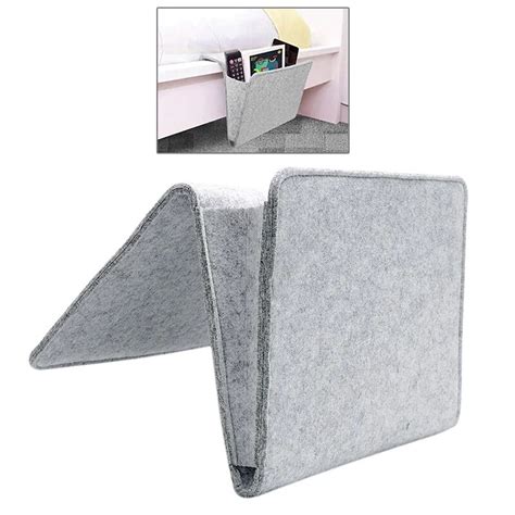 Grey Organizer Felt Bedside Hanging Storage Organizer Bed Storage ...