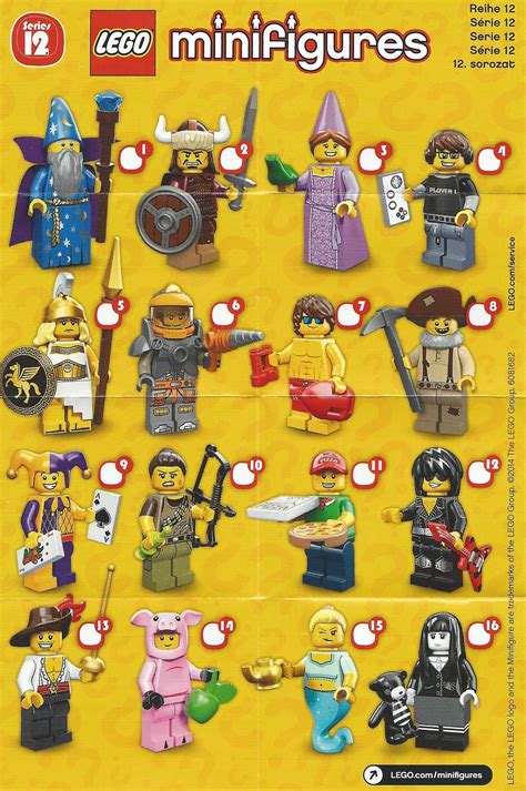 Lego Minifigures Checklist Printable - Printable Word Searches