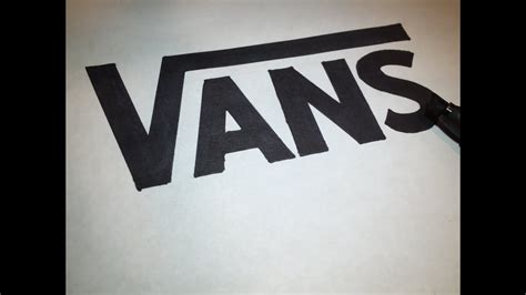 How to Draw the Vans Logo | Logo Drawing - YouTube