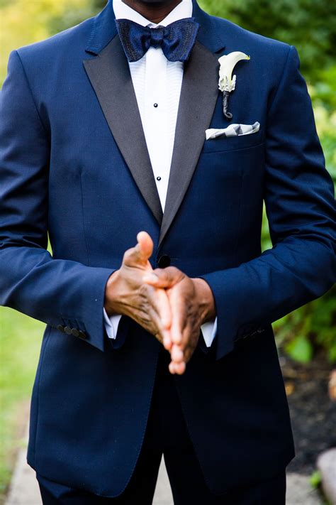 Navy Blue Groom Tuxedo