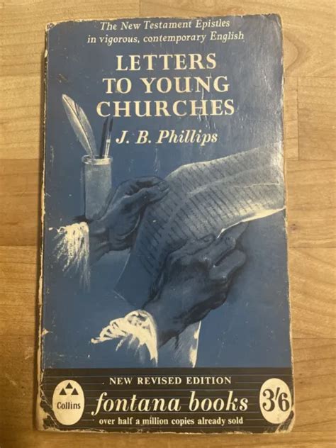 LETTERS TO YOUNG Churches J.B.Phillips 1967 Collins Fontana Books ...