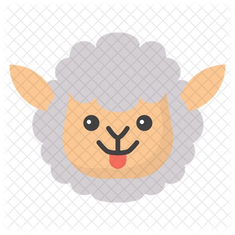 Sheep Face Emoji Emoji Icon - Download in Flat Style