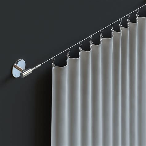 Curtain: Bendable Plastic Metal Alloy Rod Flexible Window Curtain Track ...