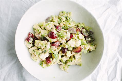 Best Chicken Salad with Pickled Grapes and Celery Leaves Recipe