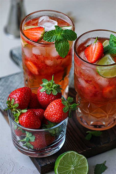 Strawberry Mocktail With Sprite Recipe