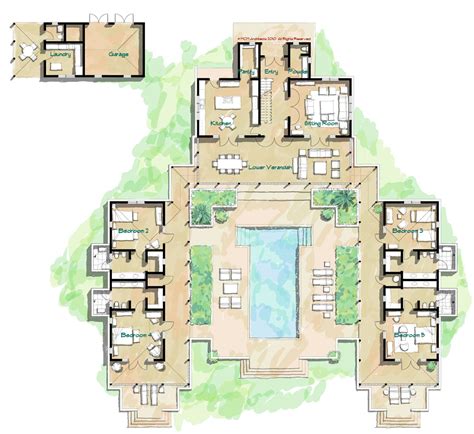 MCM DESIGN: Island House Plan 9