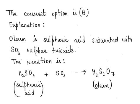 Oleum is: