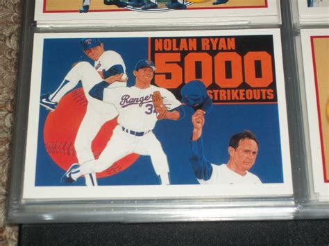 Nolan Ryan 1990 UD Baseball card- RARE 5000TH STRIKEOUT INSERT CARD