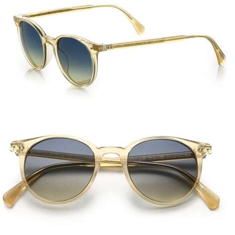 Oliver Peoples 48MM Round Sunglasses | Round sunglasses, Round lens ...