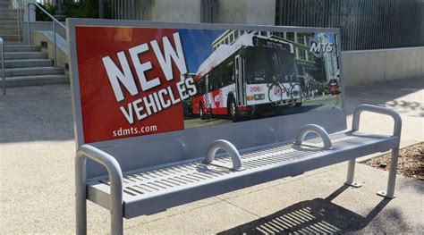 New Bus Stop Benches | San Diego Metropolitan Transit System