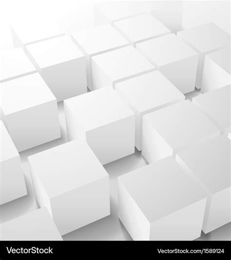 Abstract 3d cube background Royalty Free Vector Image