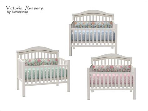 Severinka_'s [VictoriaNursery] Baby Crib | Sims baby, Sims 4 kids, Sims 4