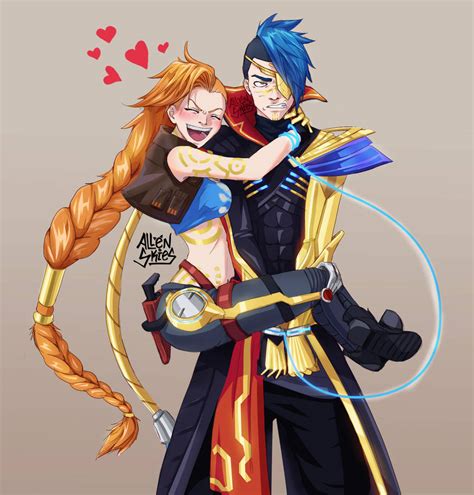 Jinx and Kayn - Odyssey by AllenSkies on DeviantArt