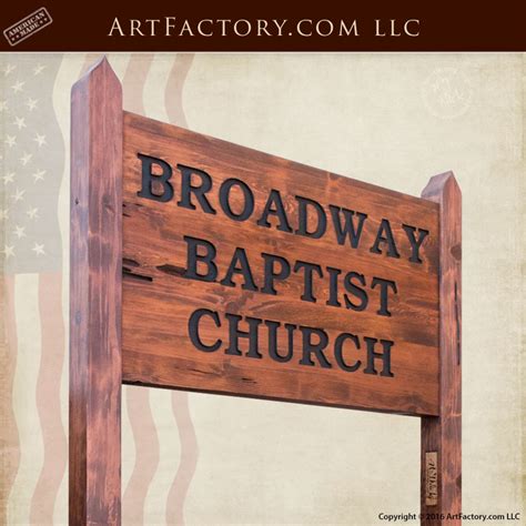 Custom Outdoor Wood Signs Exterior Church Signage