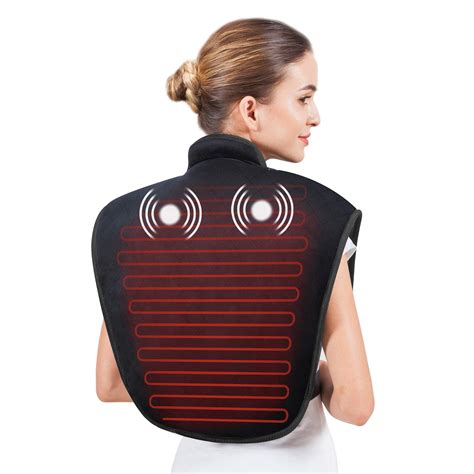 Buy Heating Pad for Neck and Shoulders,Weighted Wearable Wrap Around ...