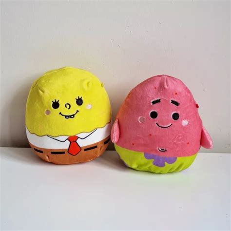 CLAIRES SQUISHMALLOWS SPONGEBOB Patrick Star 5 Inch Set Rare Sold Out $54.66 - PicClick