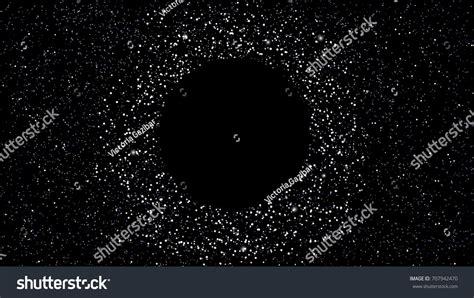 Vector Background Sky Stars Black Hole Stock Vector (Royalty Free ...