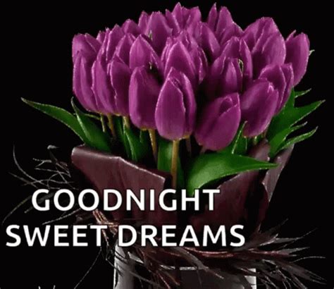 Goodnight Flowers GIF - Goodnight Flowers Sparkles - Discover & Share GIFs