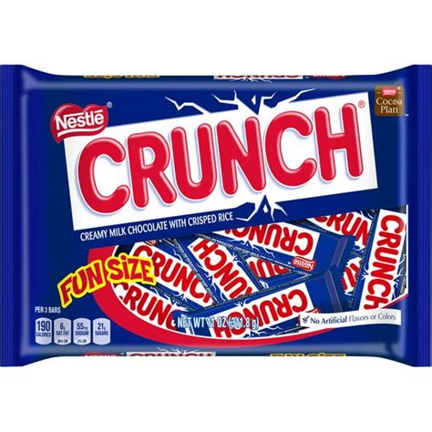 Nestle Crunch Creamy Milk Chocolate Candy Bars Fun Size, 11 Oz ...