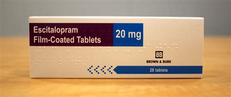 Escitalopram tablet | Brown & Burk | UK