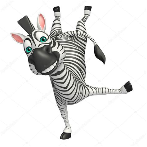 Funny Zebra cartoon character Stock Photo by ©visible3dscience 104257344