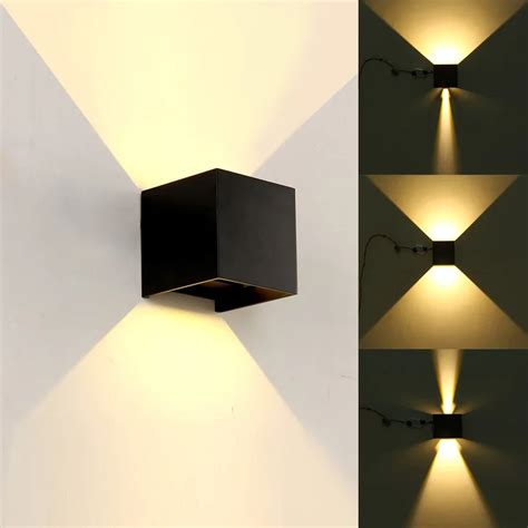 LED Outdoor Wall Sconce Porch Up Down Light Fixtures Waterproof Lamp ...