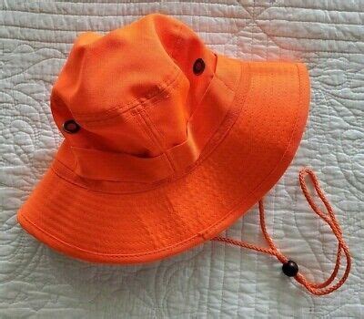 NEW BLAZE ORANGE BOONIE BUCKET HAT OUTDOOR CAP SZ S/M 45727135567 | eBay