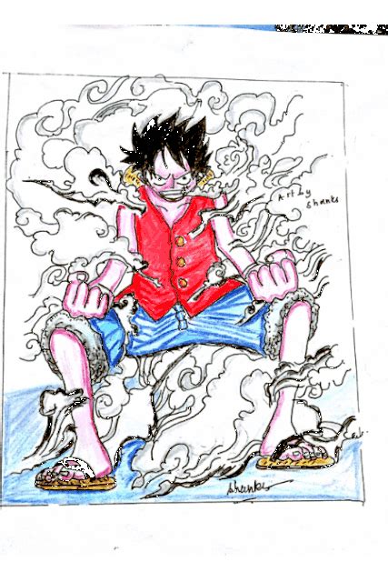 Luffy in Gear Second Drawing👊 | One Piece Amino