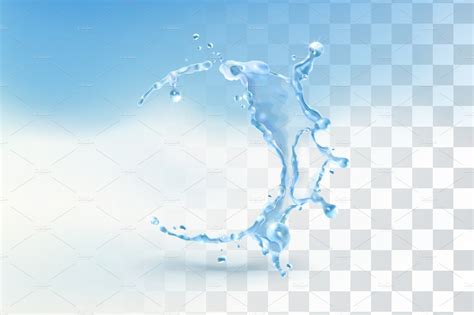 Water splash, vector icon | Custom-Designed Icons ~ Creative Market