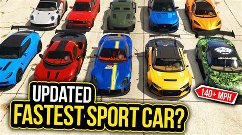 10 Fastest Sport Cars in GTA 5 Online Updated 2023 - YouTube