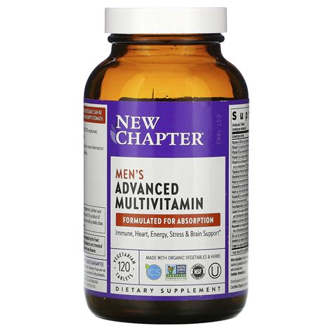 New Chapter, Men's Advanced Multivitamin, 120 Vegetarian Tablets - iHerb