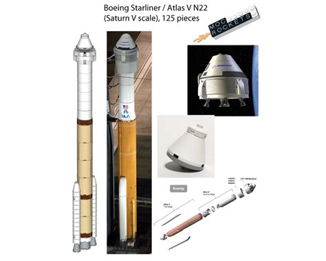 LEGO MOC-22633 Boeing Starliner \ Atlas V N22 (Saturn V scale) (Space 2019) | Rebrickable ...